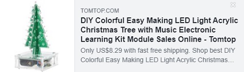 Bricolage coloré facile à faire LED arbre de Noël acrylique léger avec module de kit d'apprentissage électronique de musique Prix: $ 8.29