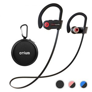 Otium Wireless Headphones, Bluetooth Headphones, Best Sports Earbuds, IPX7 Waterproof Stereo Earphones for Gym Running 9 Hours Playtime Noise Cancelling Headsets