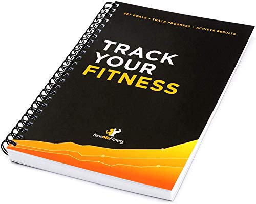 Workout Log Book & Fitness Journal - 25-Week Designed by Experts, w/Illustrations : Track Gym, Bodybuilding & Crossfit Progress - Sturdy Binding, Thick Pages & Laminated, Protected Cover 1-Pack