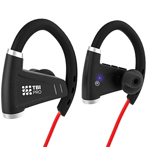 12+Hours Sport Bluetooth Headphones - Professional Wireless Sport Earphones w/Mic - IPX7 Waterproof Deep Bass Music in-Ear Earbuds for Gym, Exercise, Running Workout for Men, Women