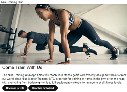 Online Workout Classes - Nike Training Club